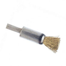 Deburring Polishing and Cleaning  Shank Crimped  Brass Wire End Brush on Angle Grinders for Edges and Corners Processing
